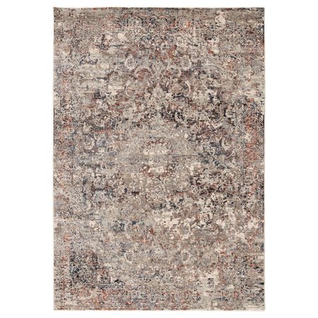 PAISAJE Niran Medallion Gray & Rust Area Rug , 6 x 9 ft. PA1795627